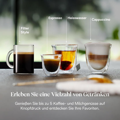 Magnifica Start (ECAM220.91.B)- Perfetto Kaffeevollautomat,4 One-Touch-Getränke,Cappuccino,Espresso Kaffeemaschine,Soft-Touch-Bedienfeld